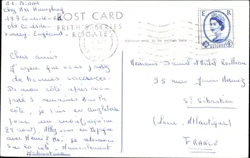 Ak Coulsdon Greater London, The Pond