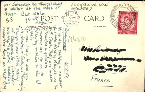 Ak Dunbar Schottland, Castle and Harbour Entrance