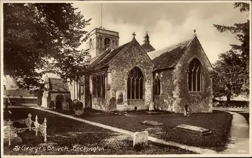Ak Beckington Somerset England, St. George's Church