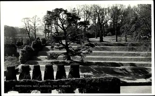 Ak Totnes Devon England, Dartington Hall Gardens