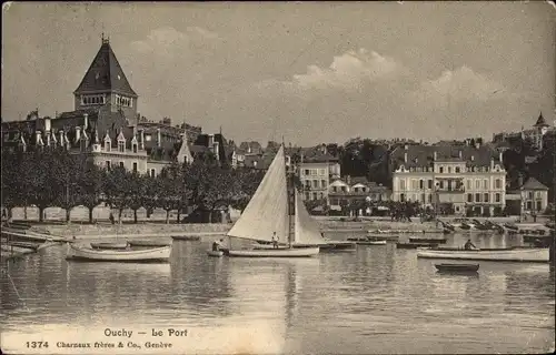 Ak Ouchy Lausanne Kanton Waadt, Le Port