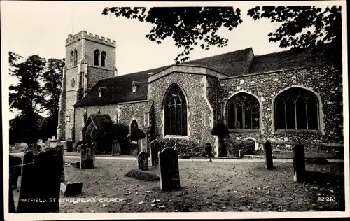 Ak Hatfield East England, St Etheledreda's Church