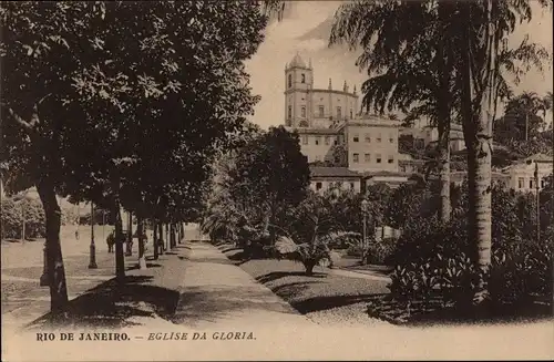 Ak Rio de Janeiro Brasilien, Église da Gloria