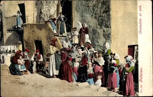 Ak Palermo Sicilia, Contadine al sole