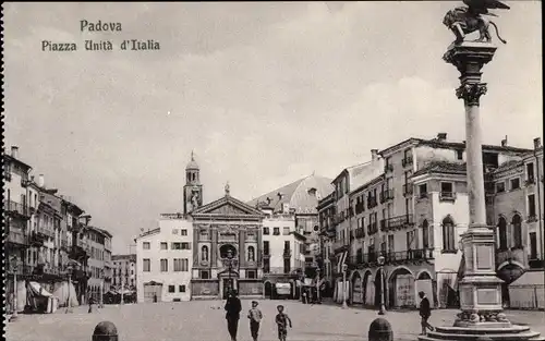 Ak Padova Padua Veneto, Piazza Unita d'Italia