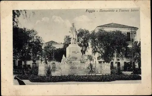 Ak Foggia Puglia, Monumento a Vicenzo Lanza