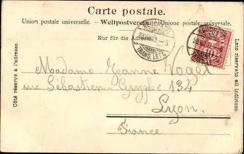 Ak Neuchâtel Neuenburg Stadt, Ort mit Alpen