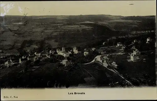 Ak Les Brenets Kanton Neuenburg, Panorama