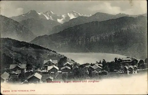Ak Beatenberg Kanton Bern, Eiger, Mönch und Jungfrau