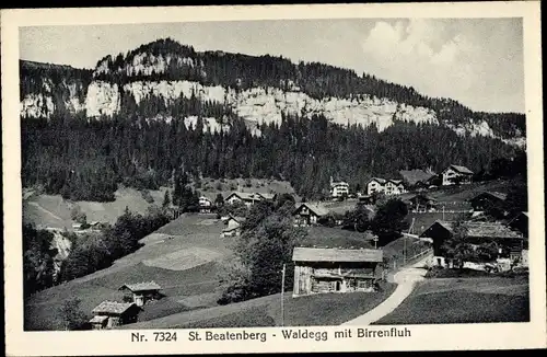 Ak Beatenberg Kanton Bern, Waldegg mit Birrenfluh