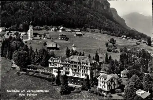 Ak Seelisberg Kanton Uri, Ort am Vierwaldstättersee, Hotel Bellevue