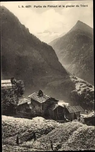 Ak Trento Trient Südtirol, Partie de Finhaut et le glacier