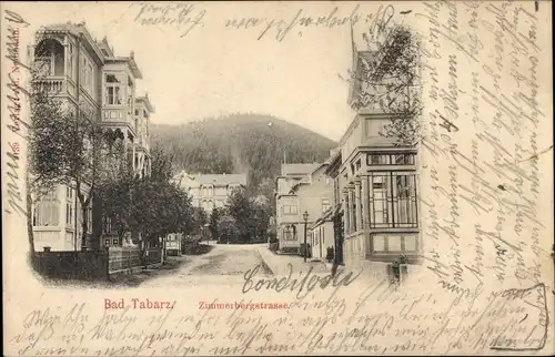 Ak Tabarz im Thüringer Wald, Zimmerbergstraße