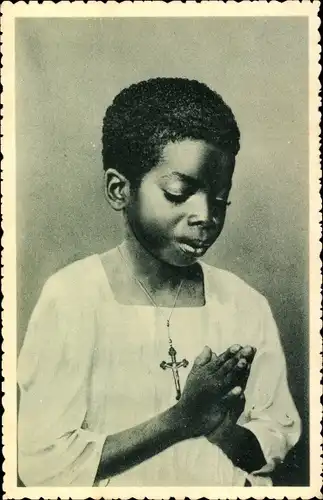 Ak Madagaskar, Betender Junge, Missionierung