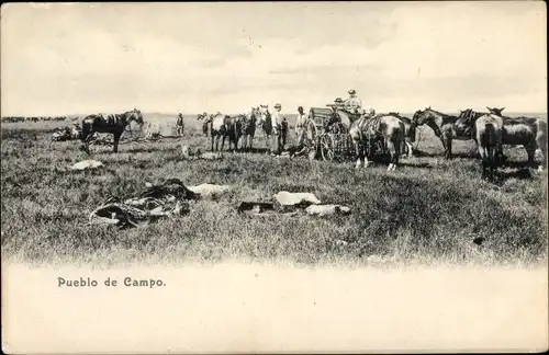 Ak Argentinien, Pueblo de Campo