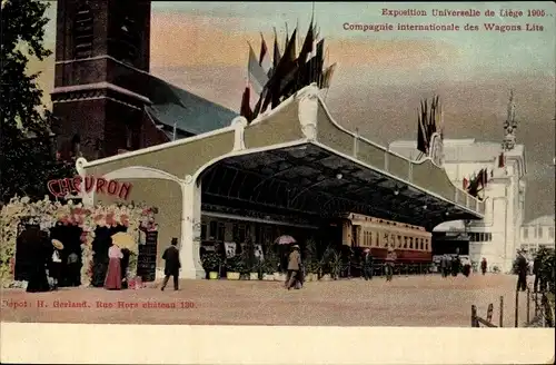 Ak Liège Lüttich Wallonien, Exposition Universelle 1905, Compagnie Internationale des Wagons Lits