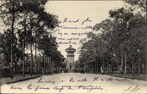Ak Saigon Cochinchine Vietnam, Le Chateau d'Eau