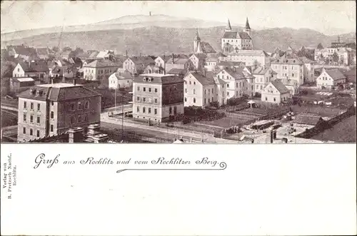 Ak Rochlitz an der Mulde, Rochlitzer Berg, Panorama