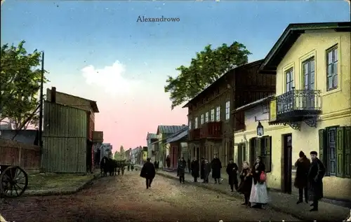 Ak Aleksandrów Kujawski Alexandrowo Westpreußen, Hindenburgstraße