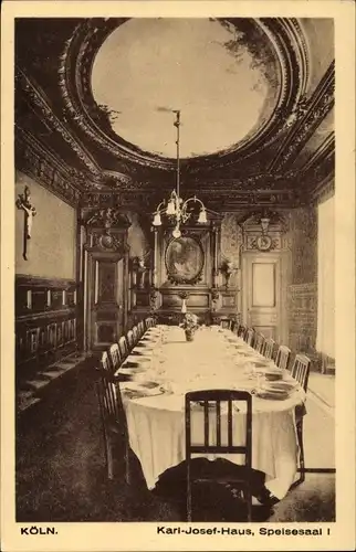 Ak Köln am Rhein, Karl-Josef-Haus, Speisesaal I