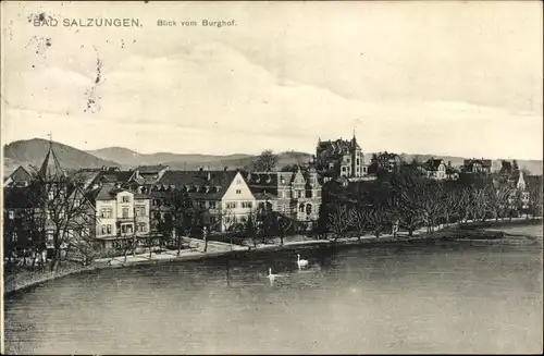 Ak Bad Salzungen in Thüringen, Blick vom Burghof