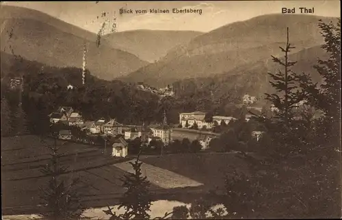 Ak Bad Thal Ruhla in Thüringen, Blick vom kleinen Ebertsberg