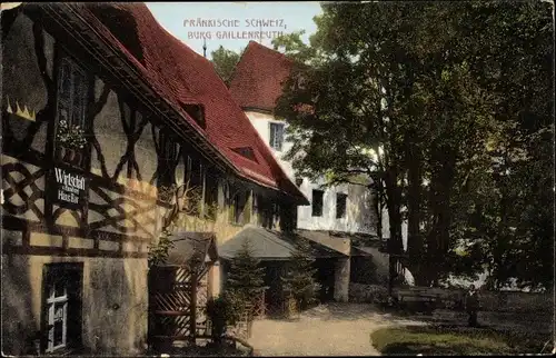 Ak Burggaillenreuth Ebermannstadt in Oberfranken, Schlosswirtschaft
