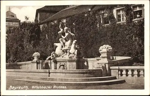 Ak Bayreuth in Oberfranken, Wittelsbacher Brunnen