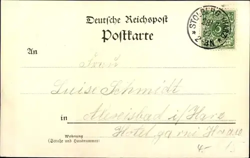 Ak Stolberg im Harz, Panorama