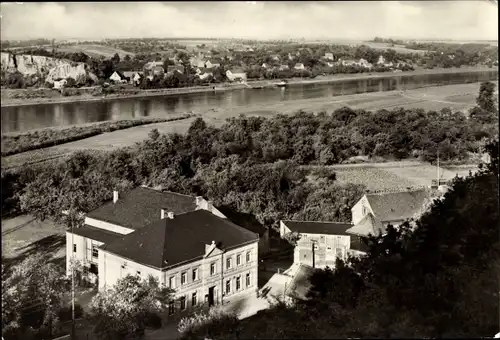 Ak Diesbar Seußlitz Nünchritz an der Elbe, HO Gaststätte Seußlitzer Hof