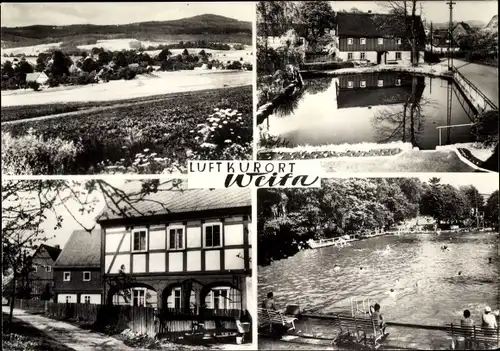 Ak Weifa Steinigtwolmsdorf in der Lausitz, Teilansicht, Schwimmbad