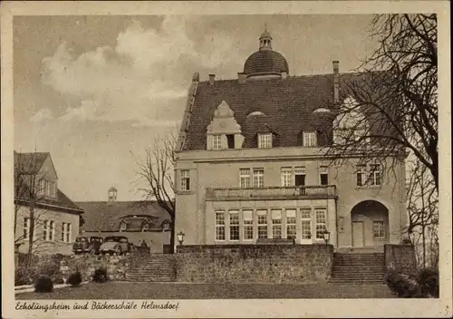 Ak Helmsdorf Stolpen in Sachsen, Erholungsheim und Bäckerschule