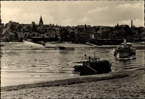 Ak Riesa an der Elbe Sachsen, Ortsansicht von Promnitz