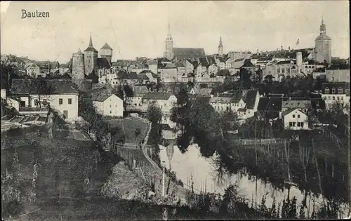 Ak Bautzen in der Oberlausitz, Gesamtansicht