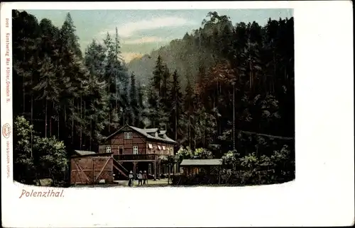 Ak Polenztal Neustadt in Sachsen, Gastwirtschaft
