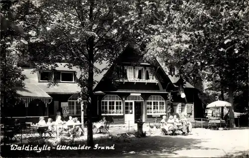 Ak Wehlen an der Elbe Sachsen, Waldidylle im Uttewalder Grund, Gasthaus