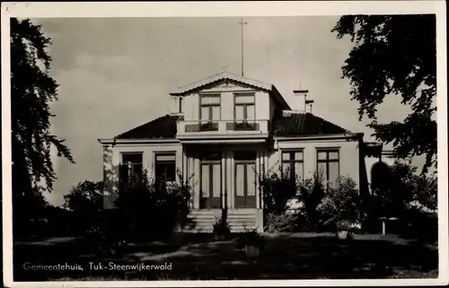 Ak Steenwijkerwold Overijssel, Tuk, Gemeentehuis