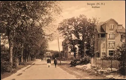 Ak Bergen Nordholland Niederlande, Breelaan