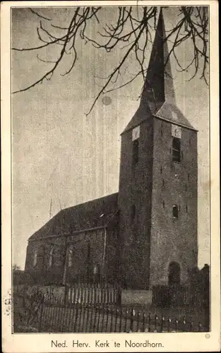 Ak Noordhorn Groningen, Ned. Herv. Kerk
