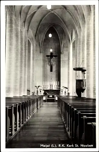 Ak Meijel Peel en Maas Limburg Niederlande, R. K. Kerk St. Nicolaas