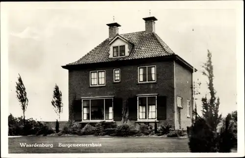 Ak Waardenburg Gelderland Niederlande, Burgemeestershuis