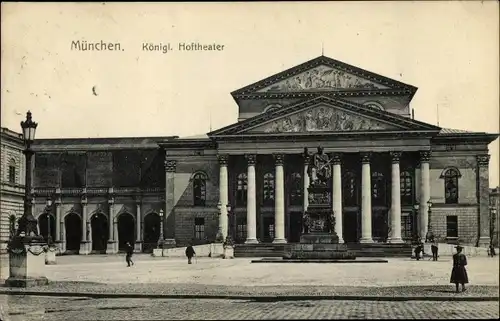Ak München Bayern, königliches Hoftheater