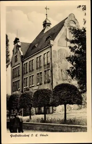 Ak Großröhrsdorf in Sachsen, Schule