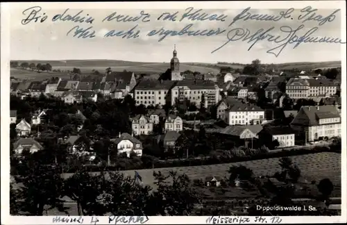 Ak Dippoldiswalde im Osterzgebirge, Blick über die Stadt