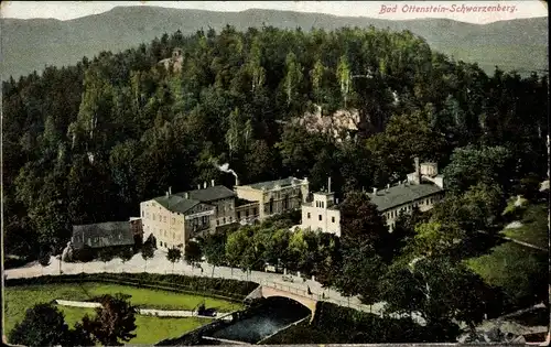 Ak Schwarzenberg im Erzgebirge Sachsen, Bad Ottenstein, Gesamtansicht