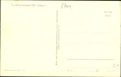 Ak Großhennersdorf Herrnhut in Sachsen, Blick über den Ort