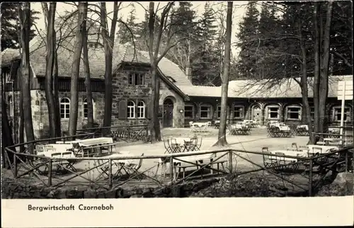 Ak Cunewalde in der Oberlausitz, Czorneboh, Bergwirtschaft