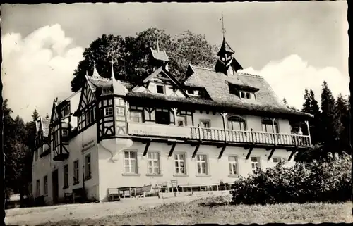 Ak Falkenstein Vogtland, Betriebsferienheim des VEB Pößnecker Volltuchwerke auf der Hanneloh