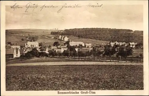 Ak Großölsa Oelsa Rabenau im Erzgebirge, Panorama