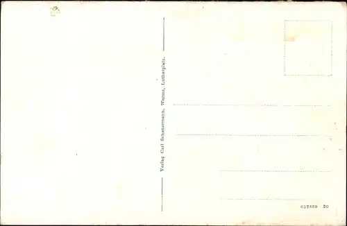 Ak Worms am Rhein, Städt. Sparkasse